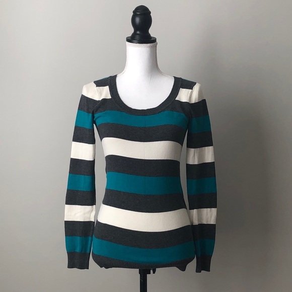 RUE21 | Striped Scoop Neck Sweater - Picture 1 of 6